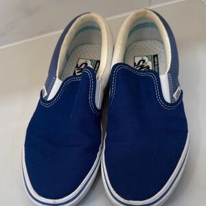 Vans Navy Blue Slip-On Sneakers